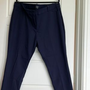 Navy Loft Marisa Skinny Ankle Pants